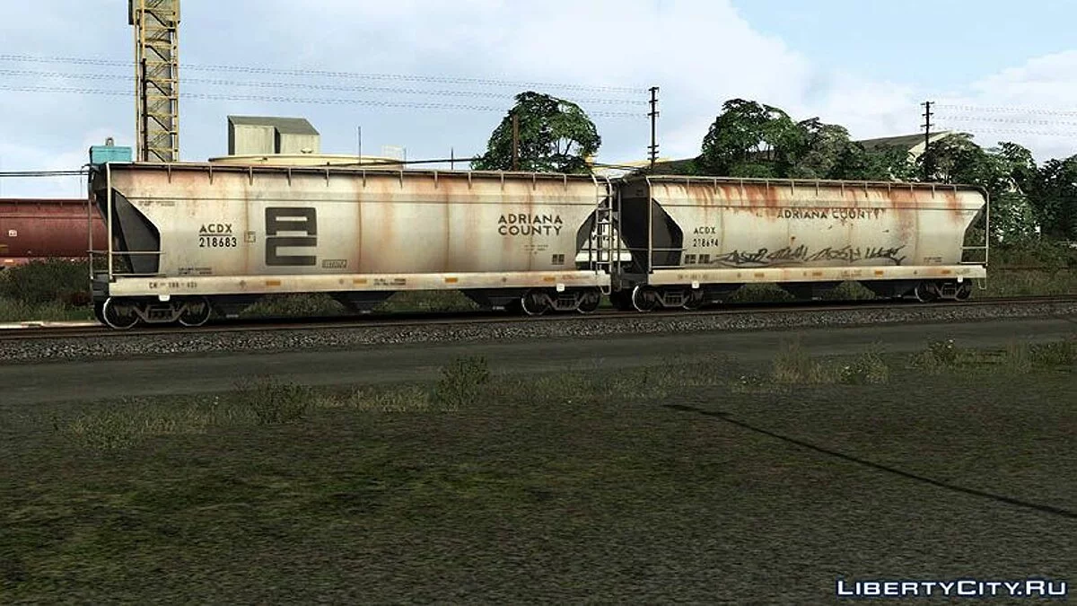 Vagões Adriana County Hopper Cilíndrico / GTA San Andreas