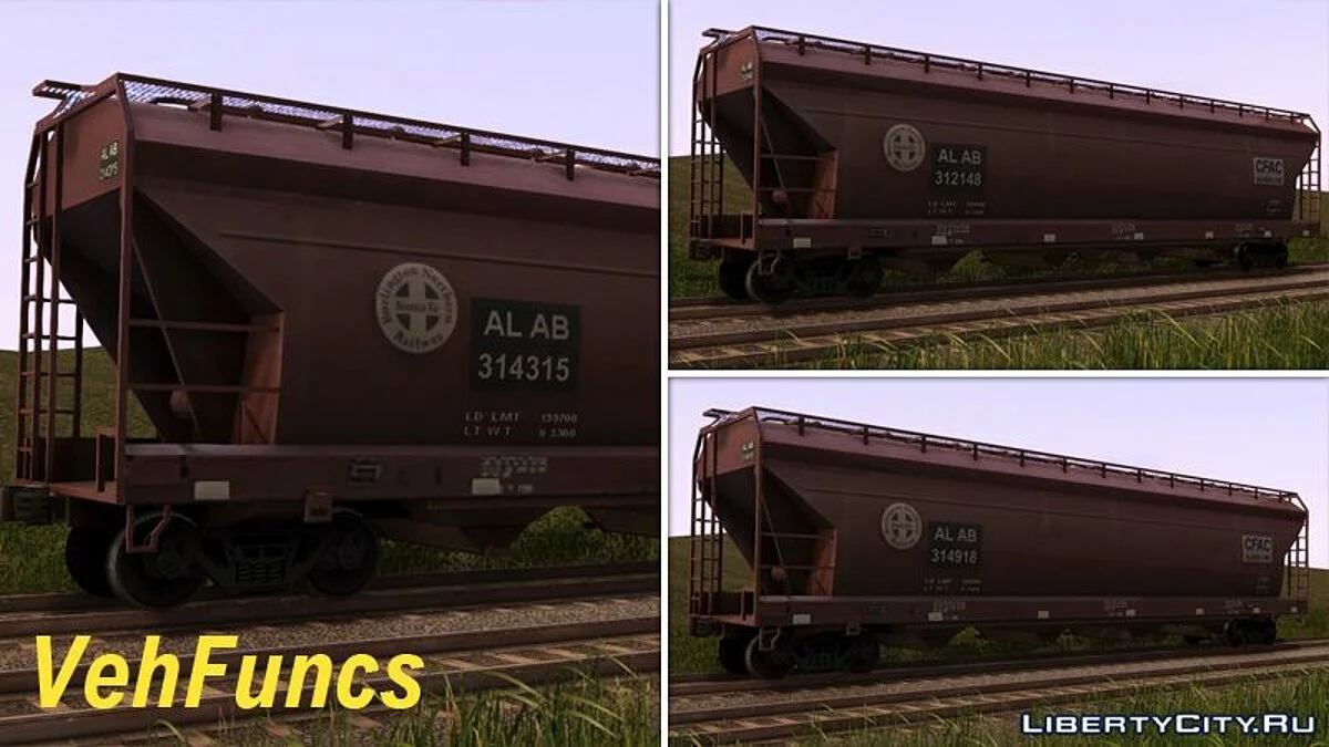 Вагон-хоппер для оксиду алюмінію BNSF / GTA San Andreas