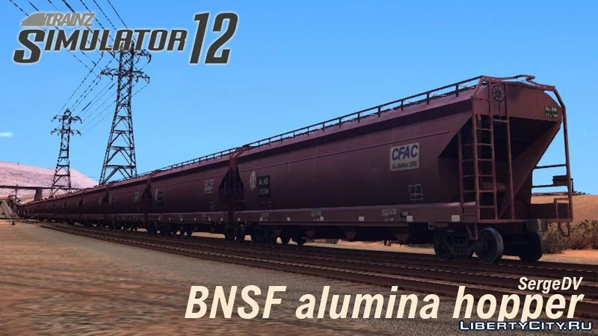 Вагон-хоппер для оксиду алюмінію BNSF / GTA San Andreas