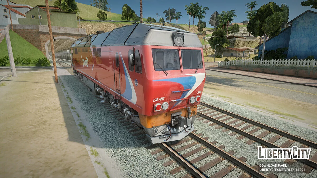 ТЭП70БС Red Railways / GTA San Andreas