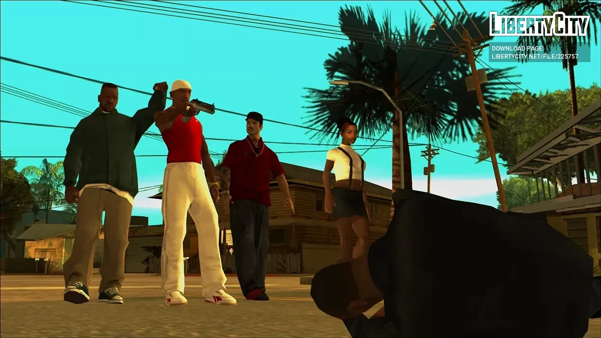 Celana Panjang Trek Putih Baru / GTA San Andreas