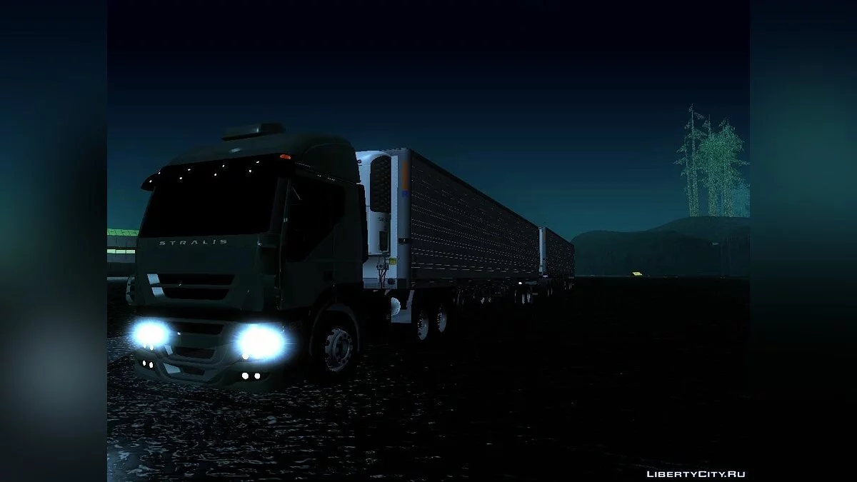 Iveco Stralis з подвійними причепами / GTA San Andreas