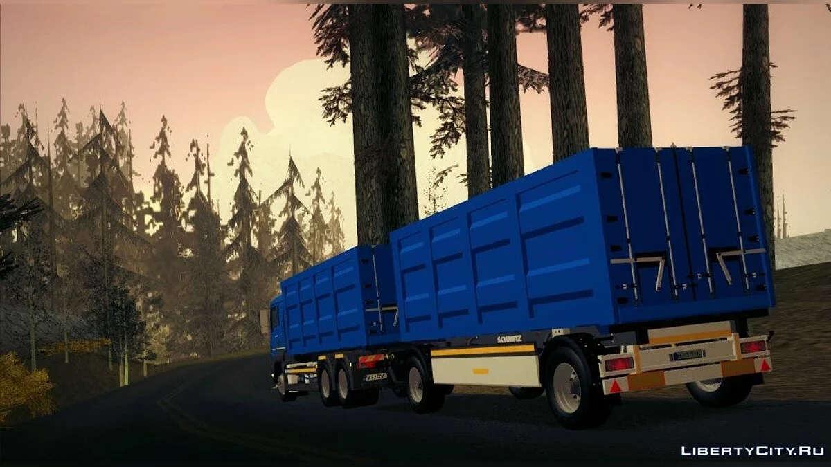 MAN TGA 28 430 PALIFT + Trailer / GTA San Andreas