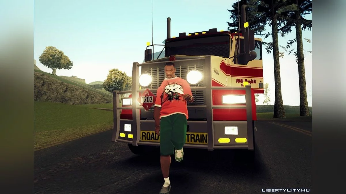 Кенворт Роуд Трейн T800 + Міксер для цементу / GTA San Andreas