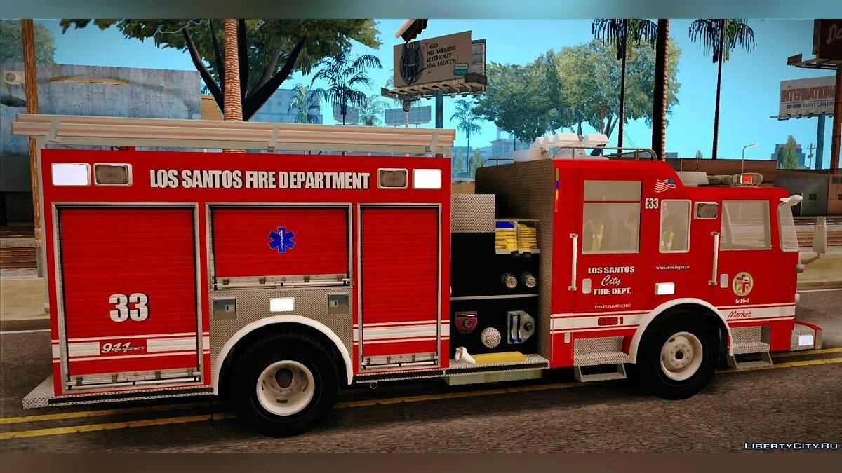 Pierce Arrow XT 2008 Los Santos Fire Department  / GTA San Andreas