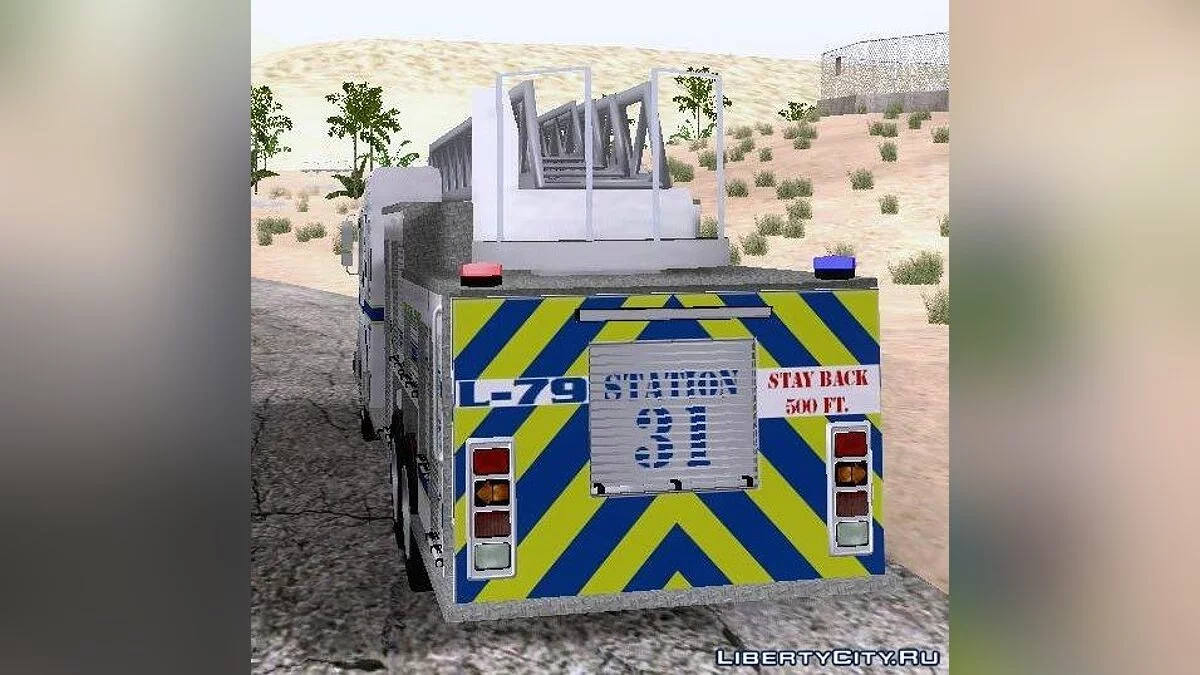 Pierce Puc Aerials. Bomberos y Rescate de Bone County / GTA San Andreas