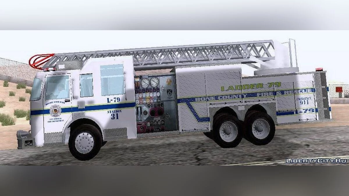 Pierce Puc Aerials. Bomberos y Rescate de Bone County / GTA San Andreas