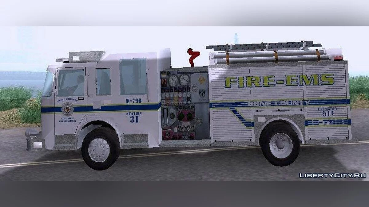 بييرس بامبرز. B.C.F.D. FIRE-EMS / جي تي إيه سان أندرياس