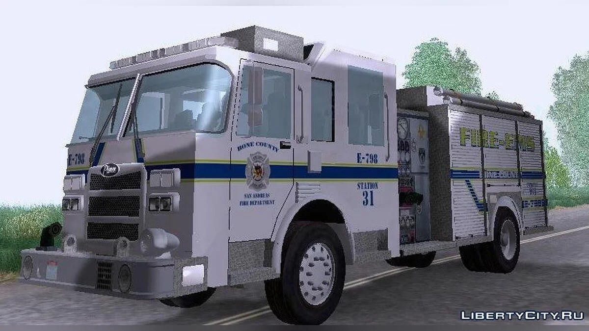 بييرس بامبرز. B.C.F.D. FIRE-EMS / جي تي إيه سان أندرياس