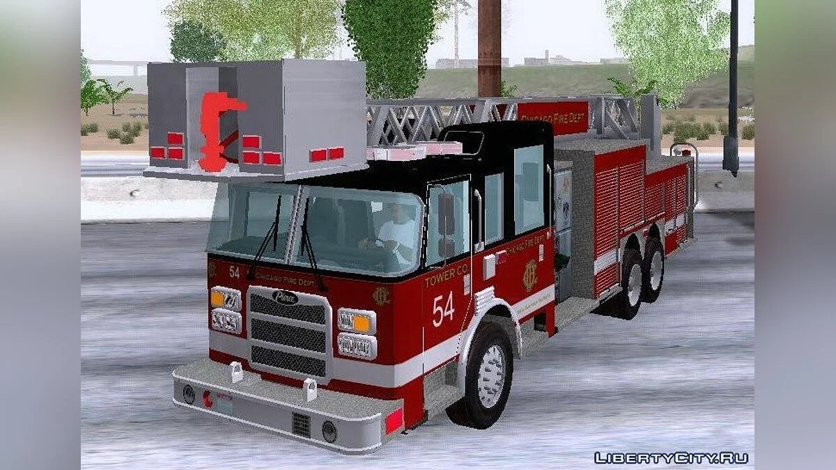 Escalera de la Torre Pierce 54 Departamento de Bomberos de Chicago / GTA San Andreas