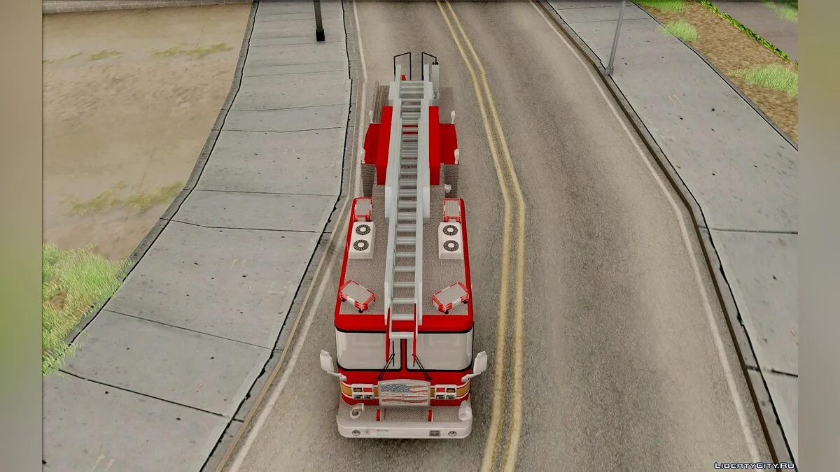 E-One Quint Rearmount SACFD Ladder 49 / GTA San Andreas