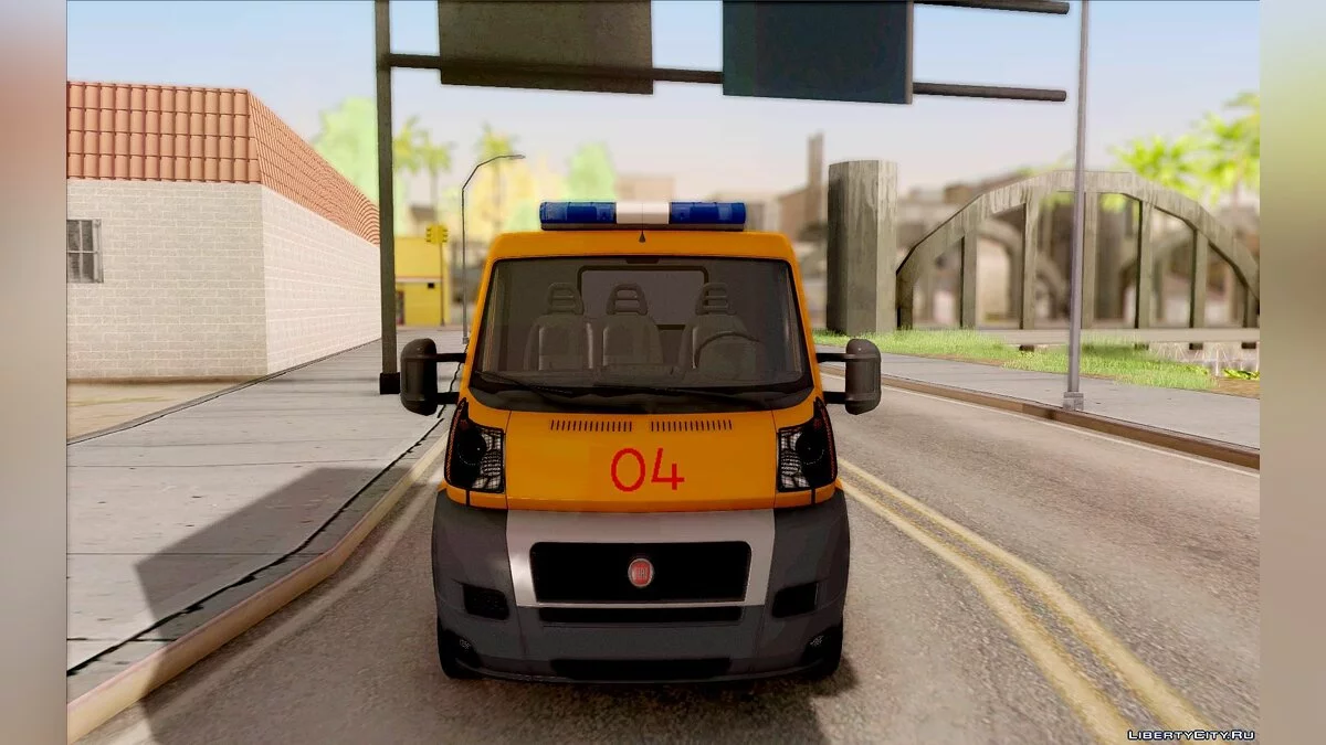 Fiat Ducato Emergency Gas Service / GTA San Andreas