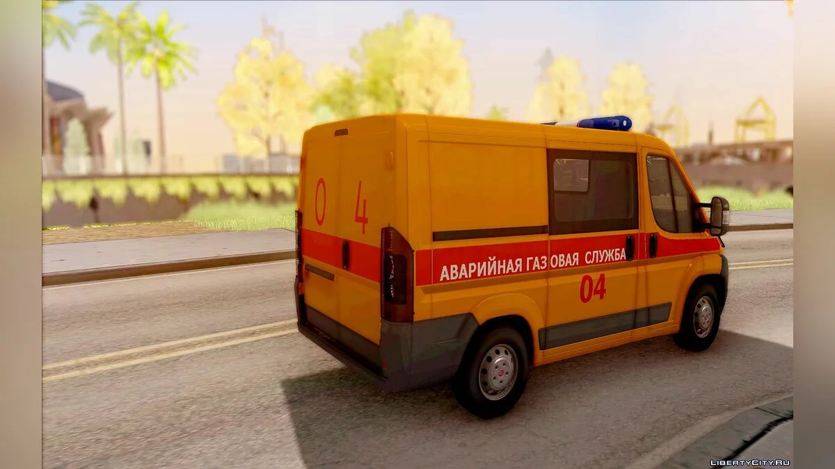 Fiat Ducato Emergency Gas Service / GTA San Andreas