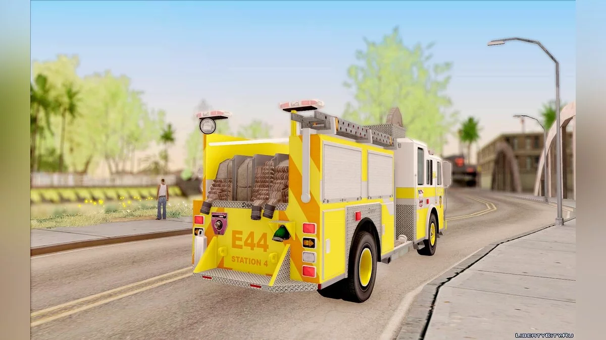 Seagrave Marauder II BCFD Moteur 44 Jaune / GTA San Andreas