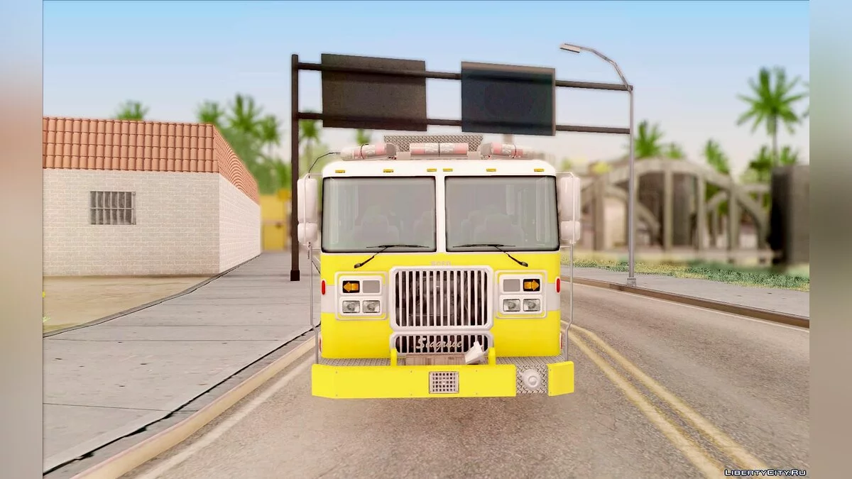 Seagrave Marauder II BCFD Moteur 44 Jaune / GTA San Andreas