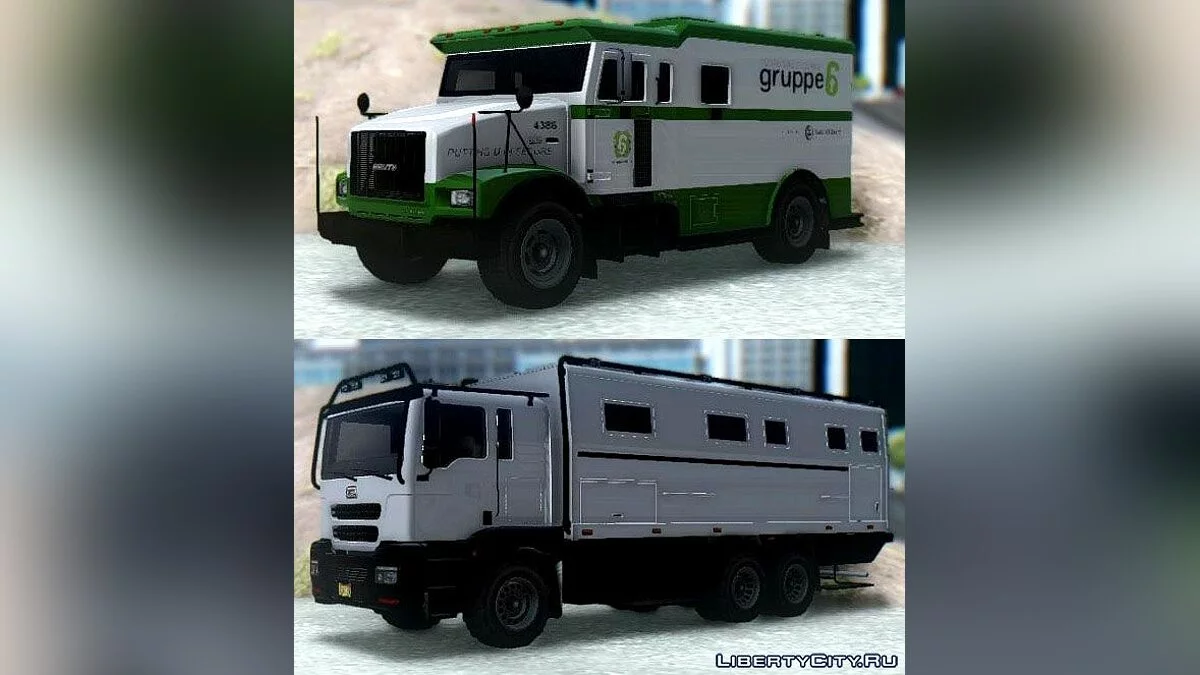 GTA V Brute Stockade & MTL Brickade / GTA San Andreas