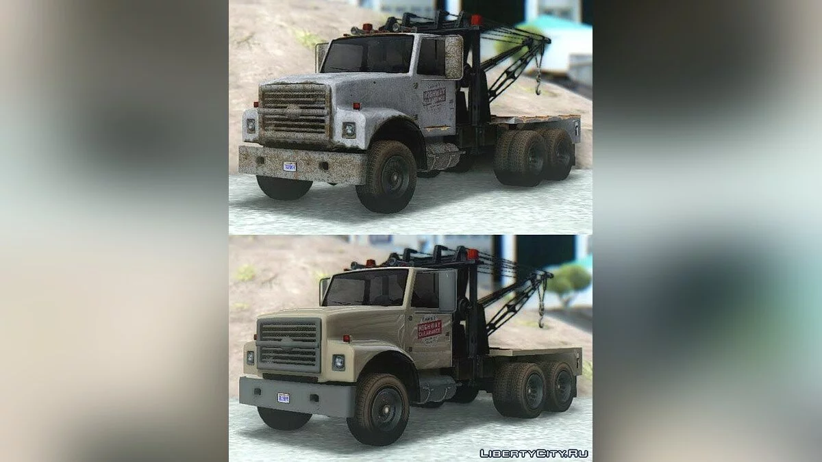 GTA V Vapid Towtruck Large Worn & Cleaner / GTA San Andreas