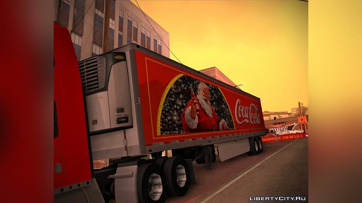 Грузовик Кока-Кола Kenworth W900 + Новорічні трейлери / GTA San Andreas
