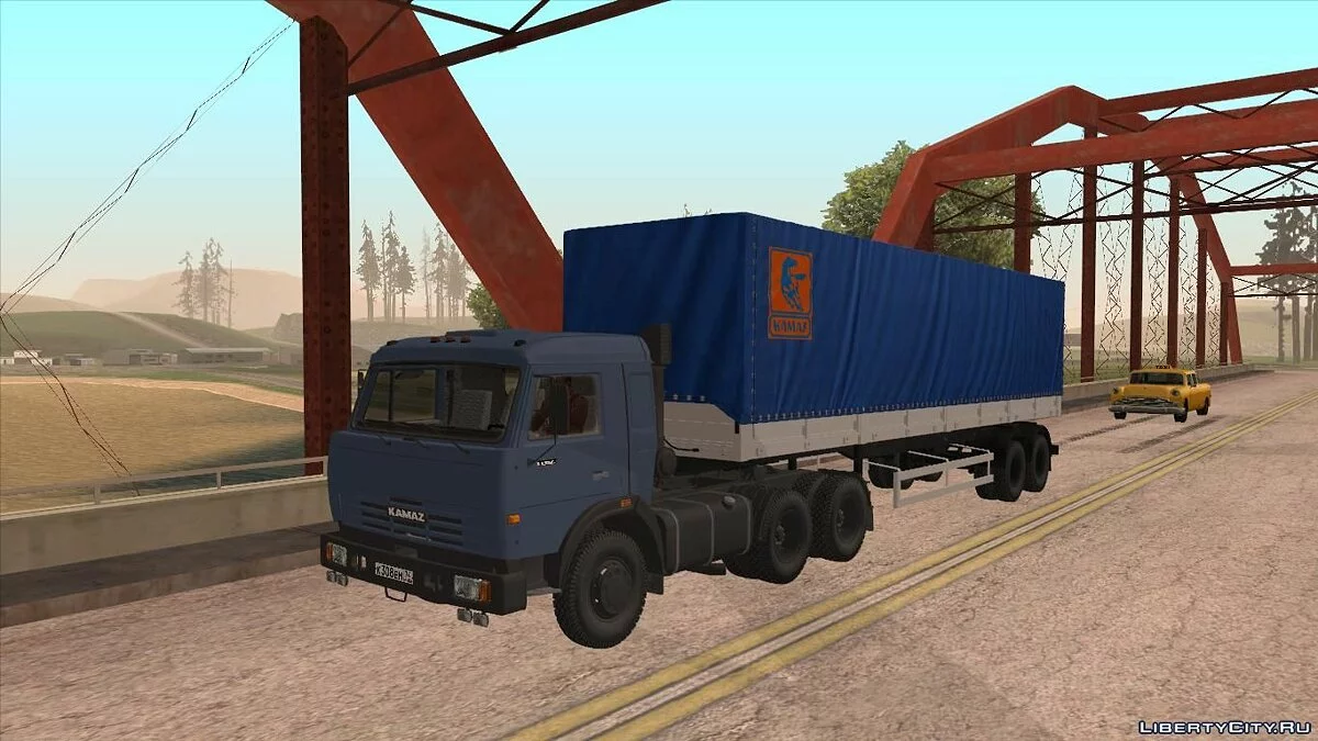 KAMAZ-54115 + Trailer / GTA San Andreas