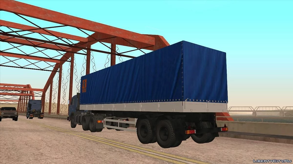 KAMAZ-54115 + Trailer / GTA San Andreas
