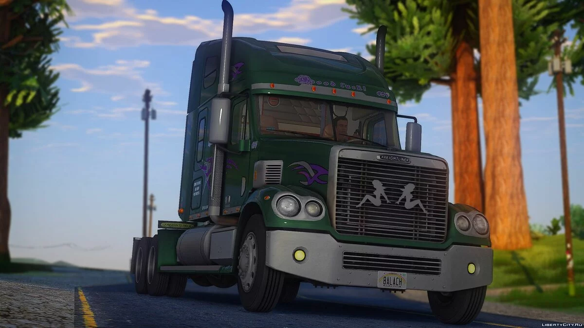 Freightliner Coronado 70" Atap Tinggi SleeperCab 2003-2005 / GTA San Andreas