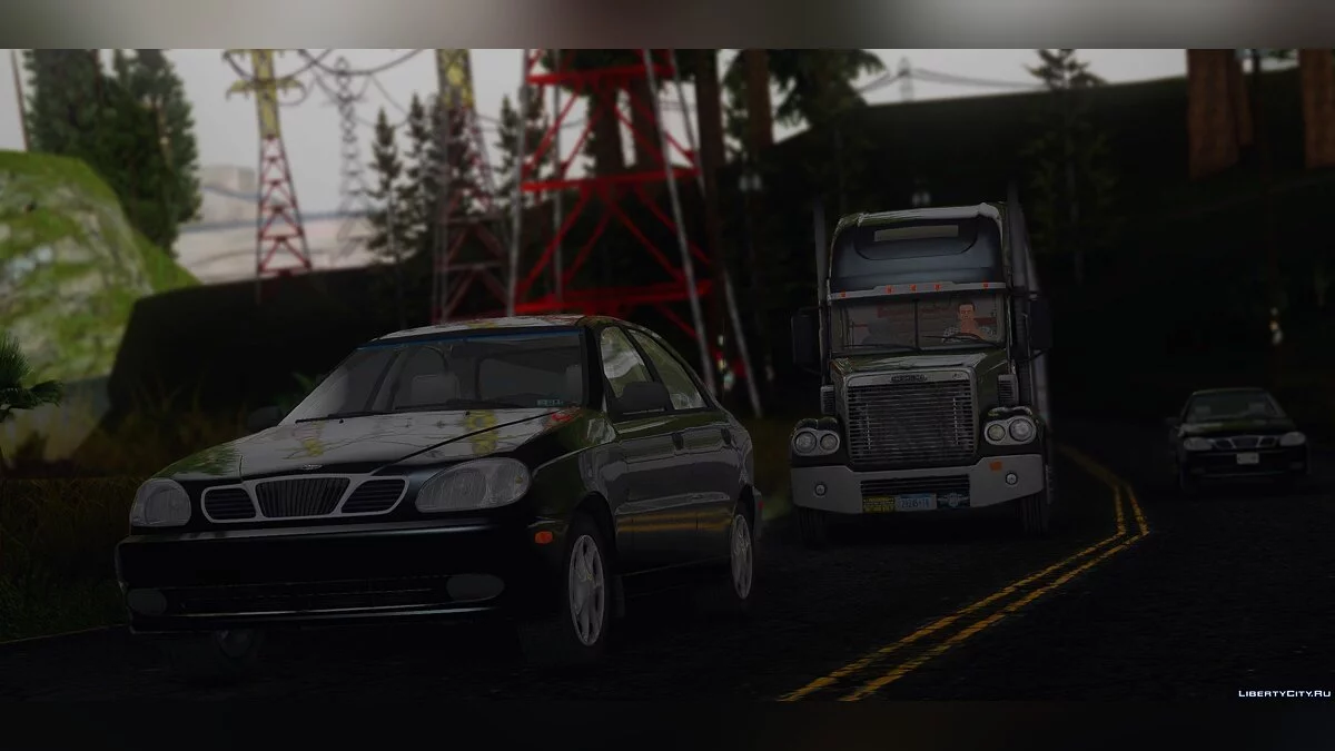 Freightliner Coronado 70" Atap Tinggi SleeperCab 2003-2005 / GTA San Andreas