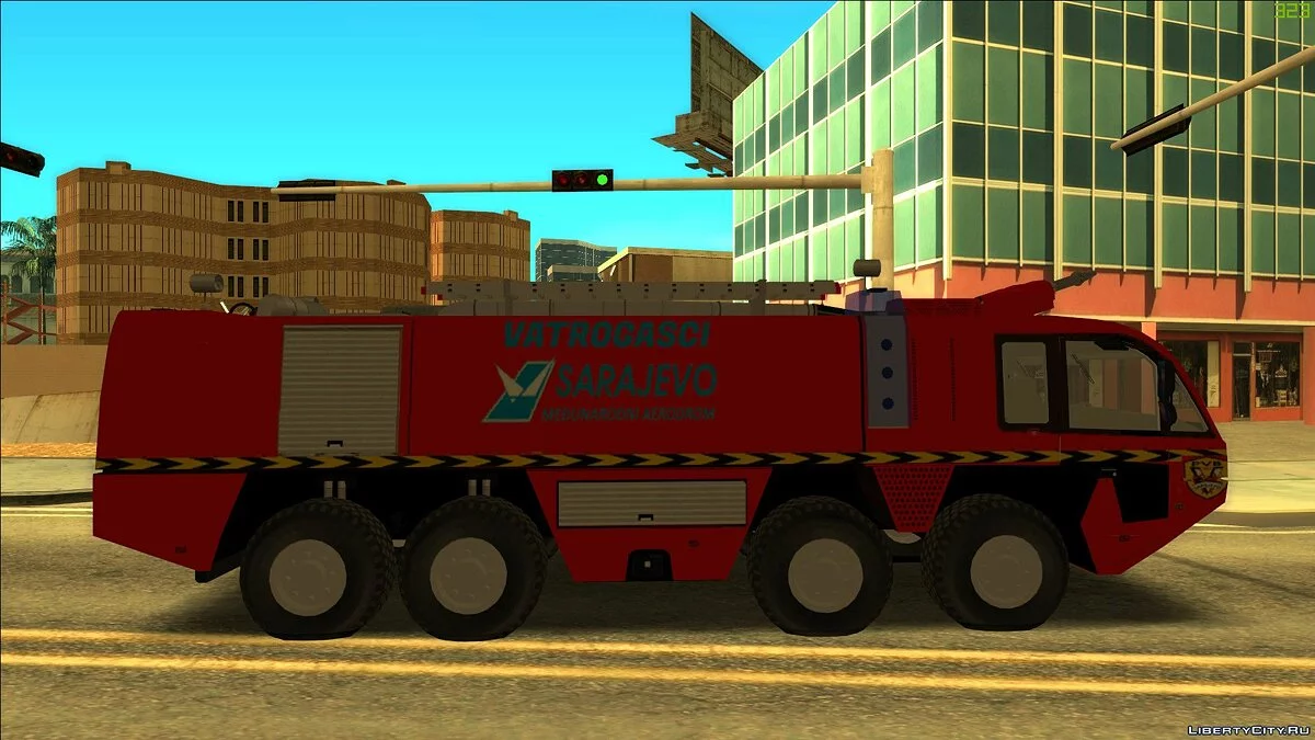 Feuerwehrleute Internationaler Flughafen Sarajevo / GTA San Andreas