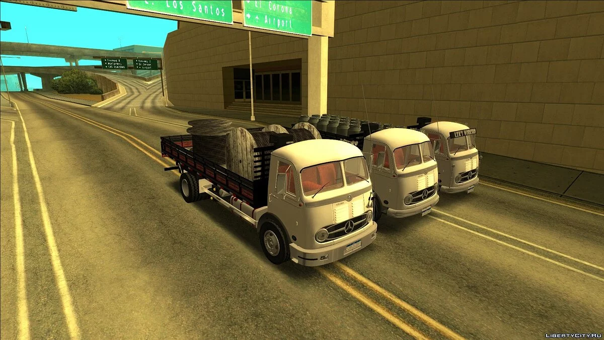 Truck Mercedes-Benz LP 321 1959 — VEHFUNCS, IMVEHFT і STEERING / GTA San Andreas