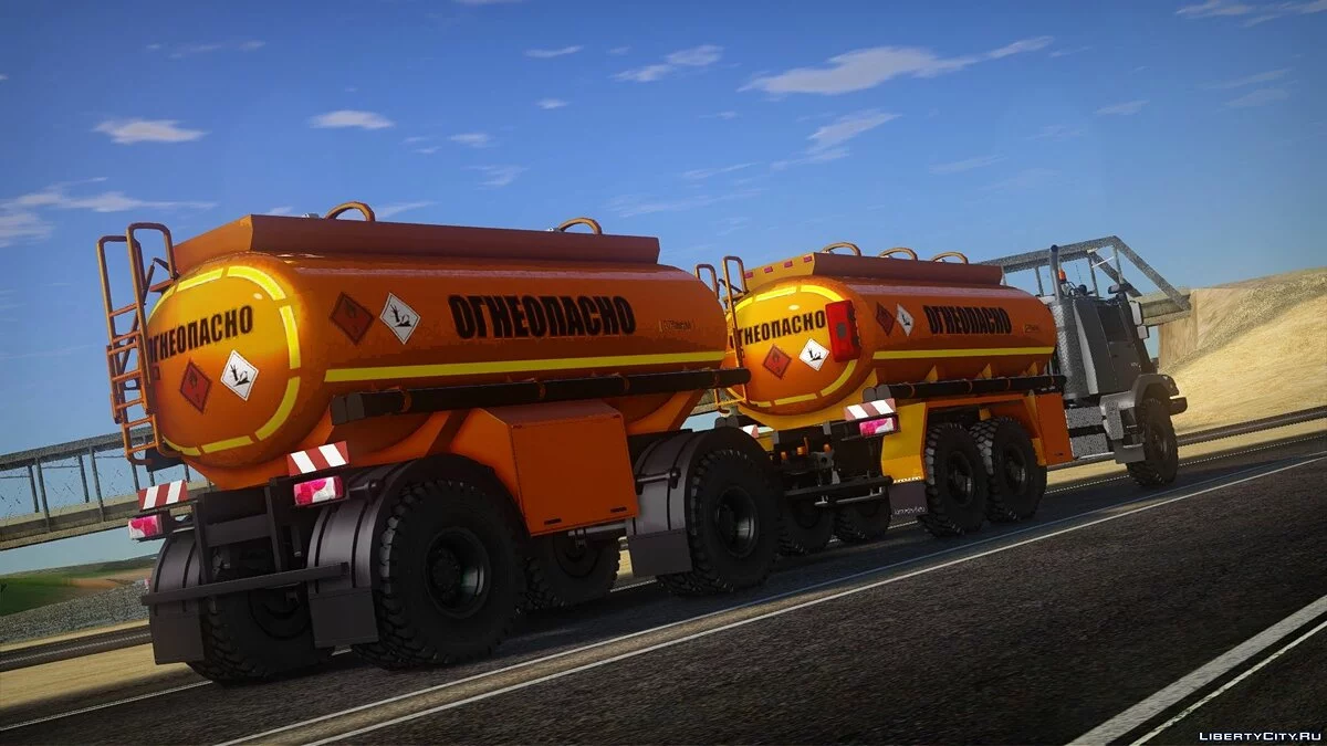 Mercedes-Benz Zetros 2733 Fuel Tanker with Trailer / GTA San Andreas