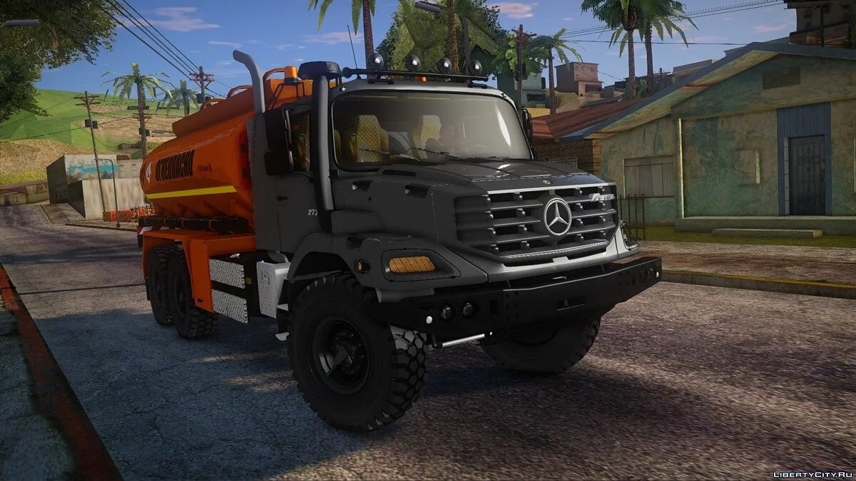 Mercedes-Benz Zetros 2733 Fuel Tanker with Trailer / GTA San Andreas