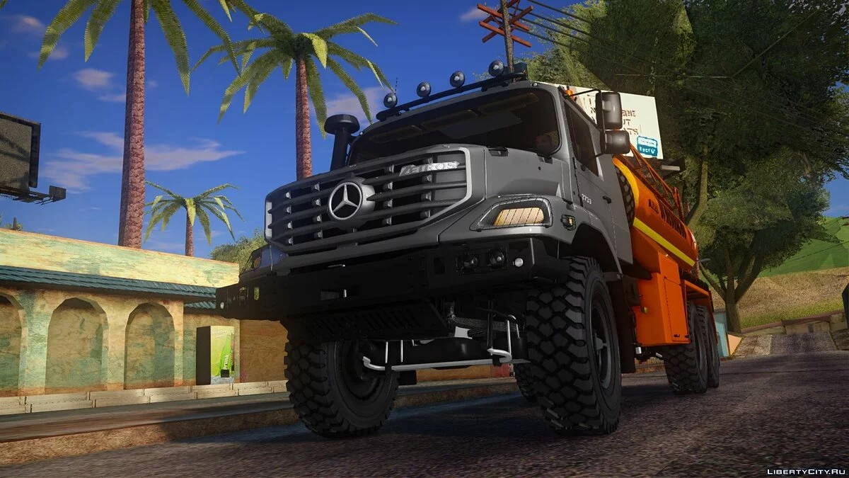 Mercedes-Benz Zetros 2733 Fuel Tanker with Trailer / GTA San Andreas