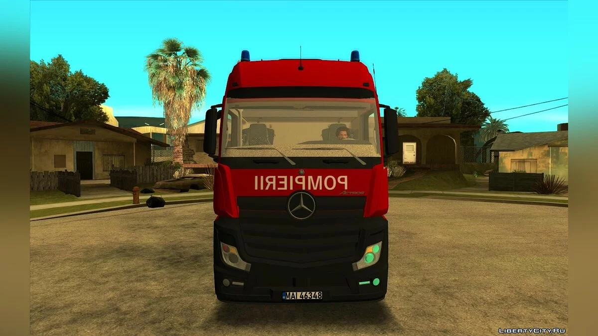 Mercedes-Benz Actros Fire Truck / GTA San Andreas