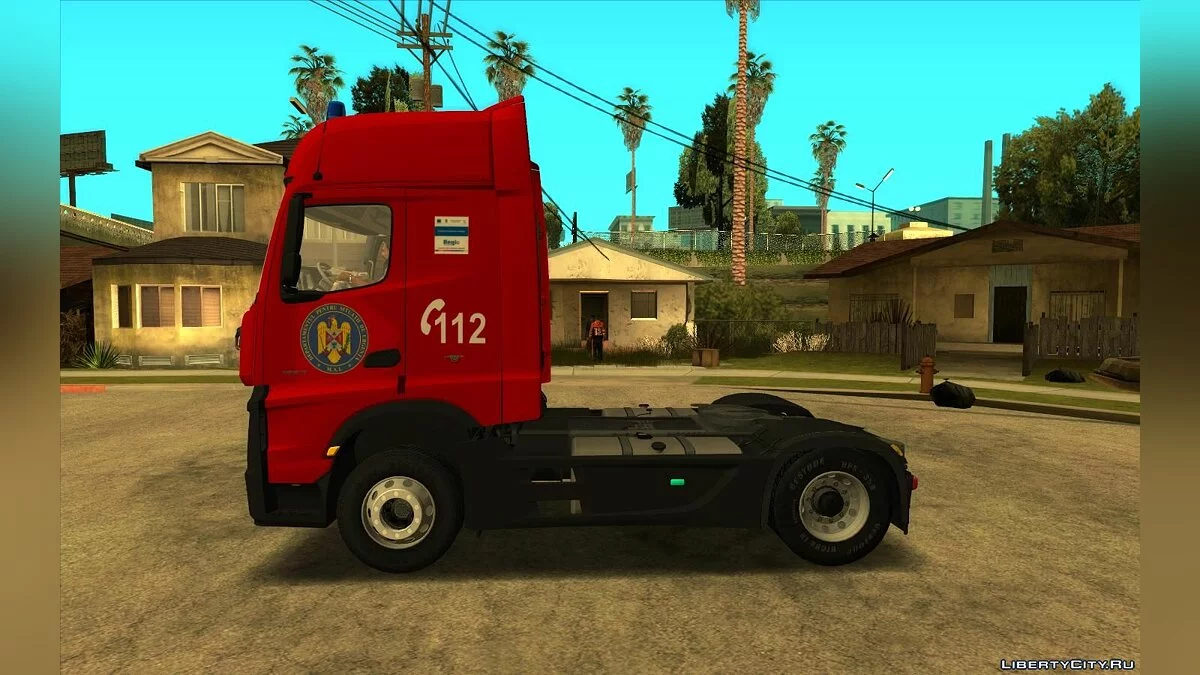 Mercedes-Benz Actros Fire Truck / GTA San Andreas