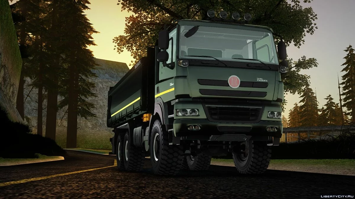 Tatra Phoenix 6x6 Dump Schwarze Edition / GTA San Andreas