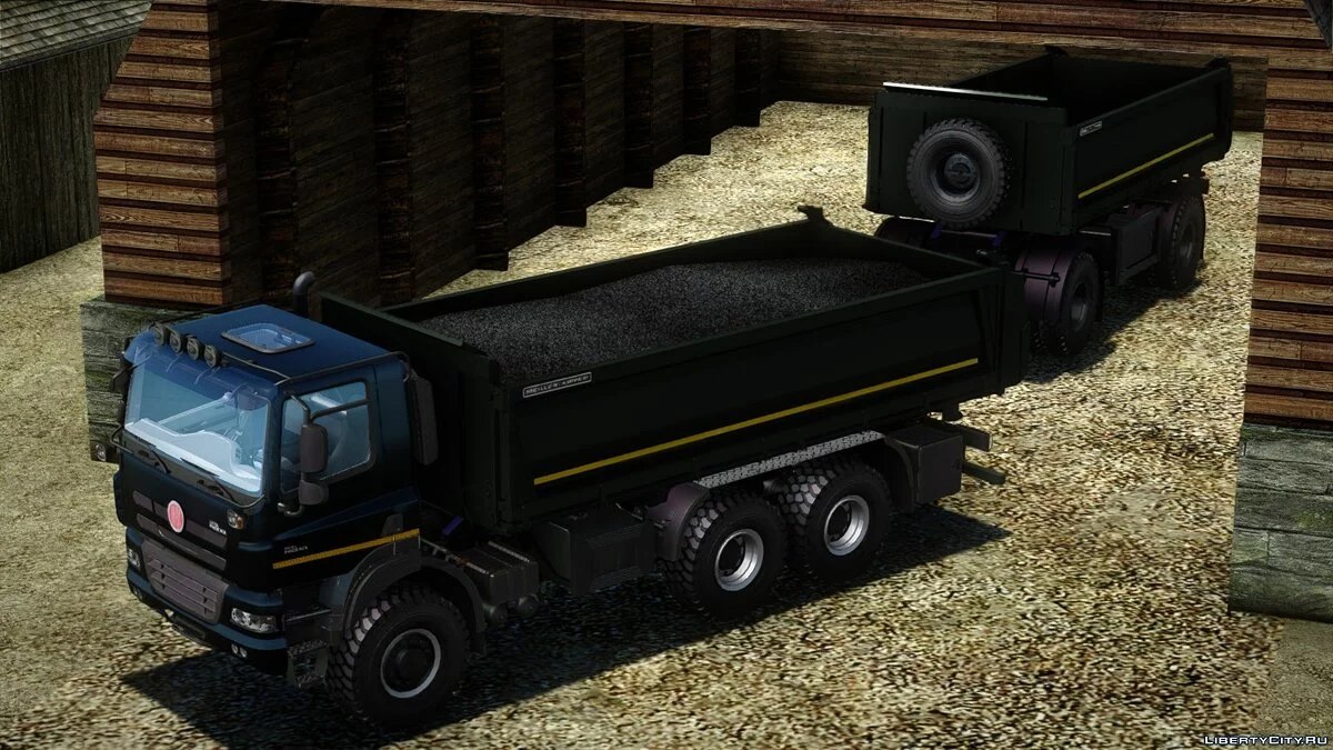 Tatra Phoenix 6x6 Dump Schwarze Edition / GTA San Andreas