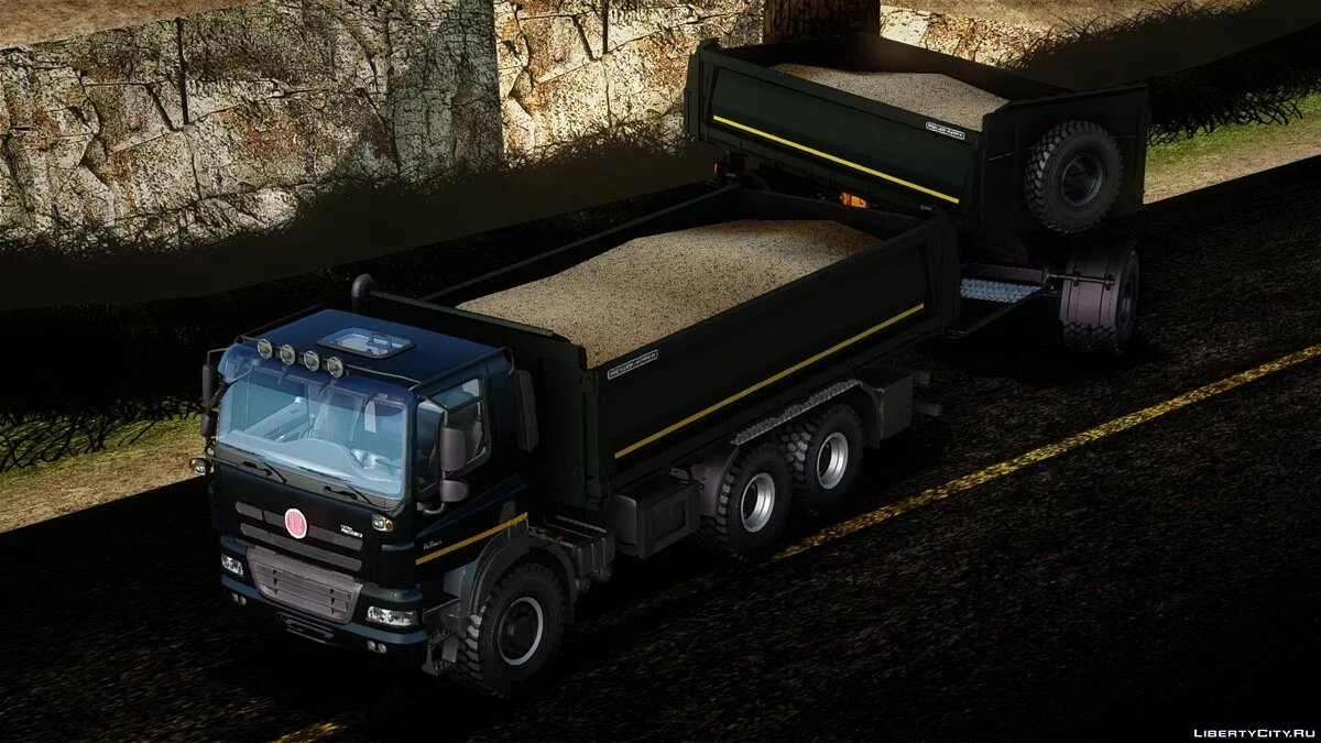 Tatra Phoenix 6x6 Dump Schwarze Edition / GTA San Andreas