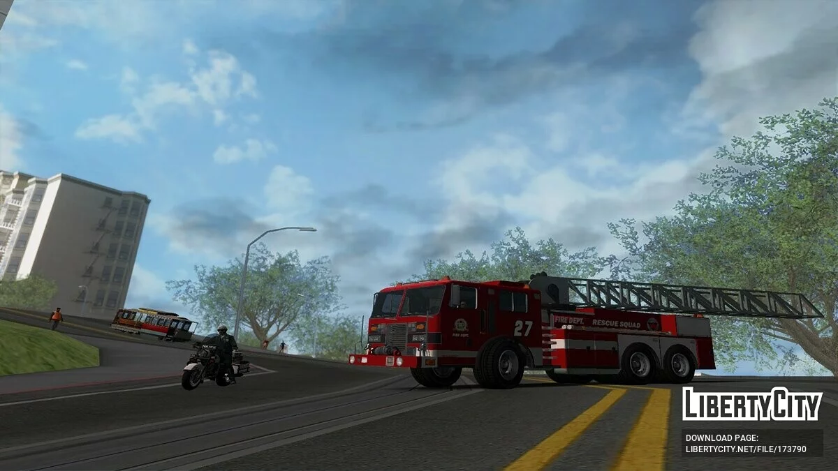 GTA 5 MTL Firetruck LX / GTA San Andreas