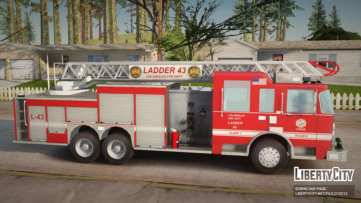 Pierce Arrow LAFD Ladder 43 / GTA San Andreas