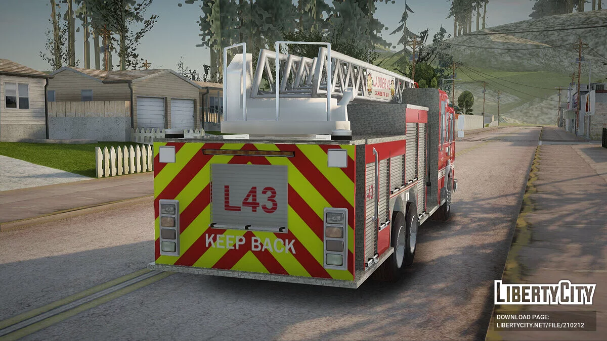 Pierce Arrow LAFD Ladder 43 / GTA San Andreas