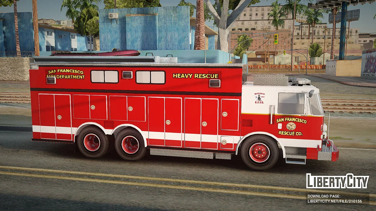 Pierce Walk-in SFFD Heavy Rescue / GTA San Andreas