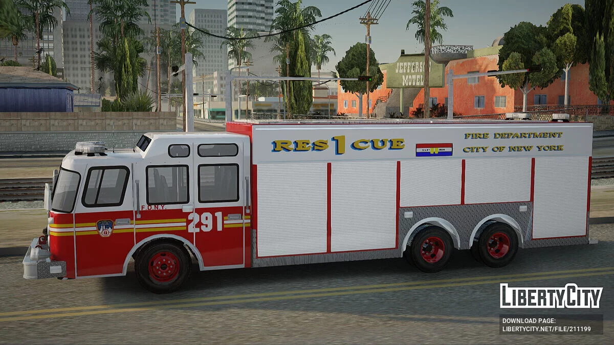 E-One F.D.N.Y Fire Rescue 1 / GTA San Andreas