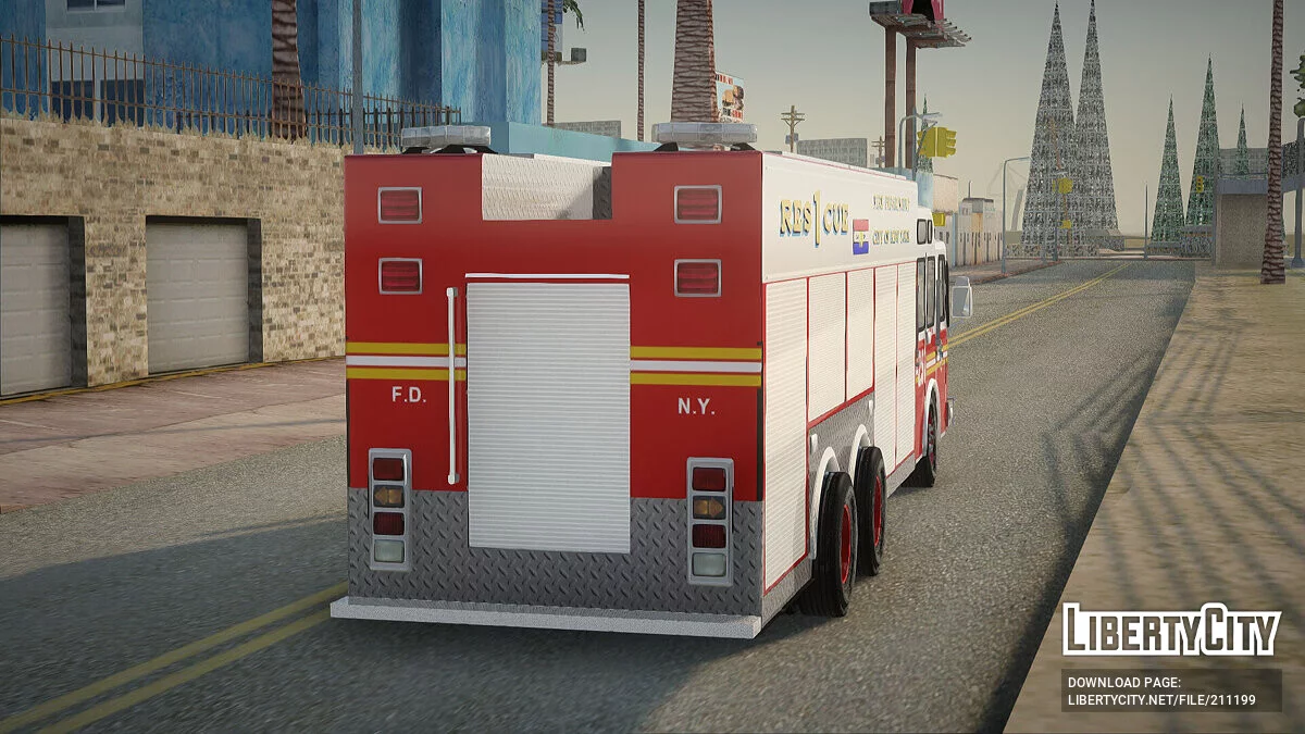 E-One F.D.N.Y Fire Rescue 1 / GTA San Andreas