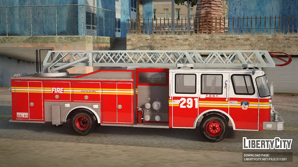 E-One FDNY Ladder 291 / GTA San Andreas