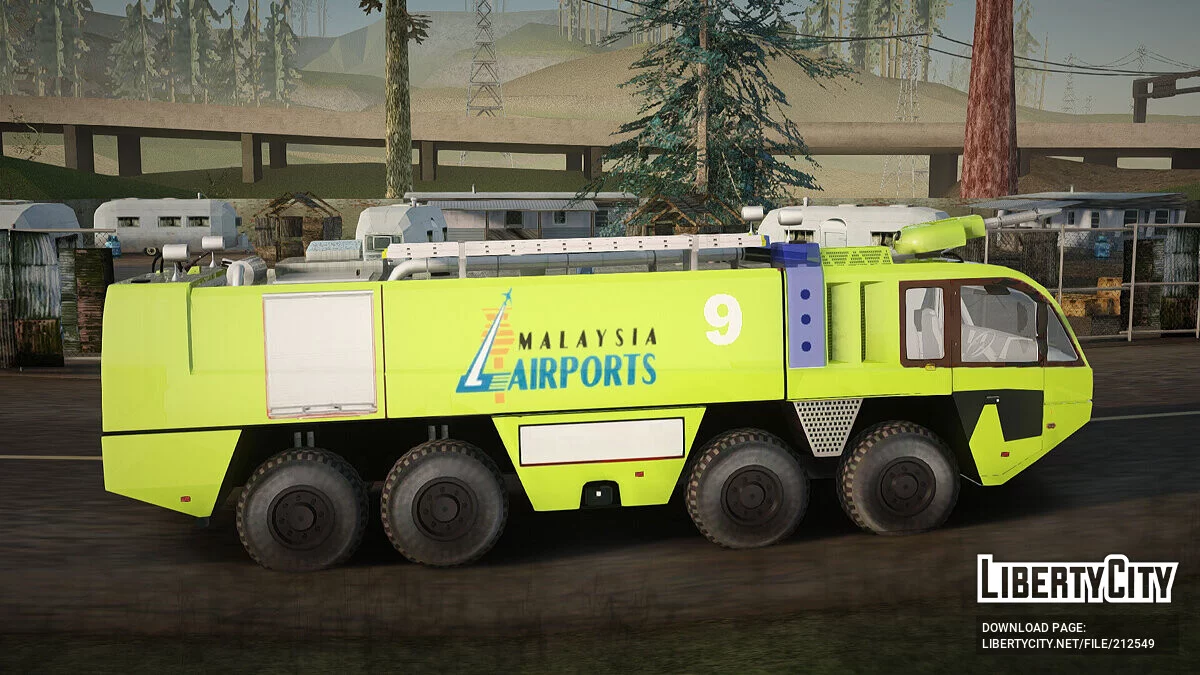 Rosenbauer Panther 8x8 马来西亚机场 / GTA San Andreas