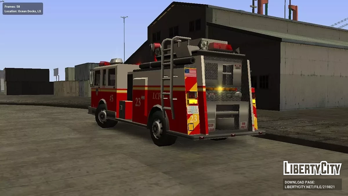 LCFD firetruck (NYFD parody) / GTA San Andreas