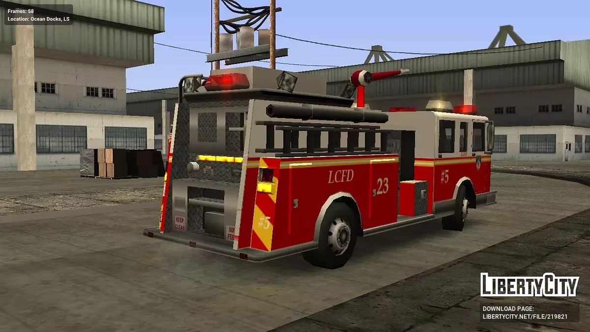 LCFD firetruck (NYFD parody) / GTA San Andreas