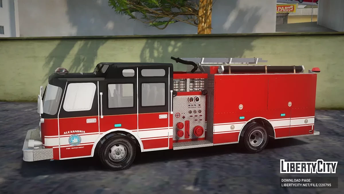 E-One Cyclone II 2002 Alexandria Fire Departament / GTA San Andreas