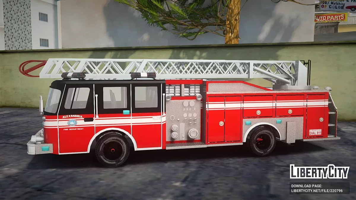 E-One Metro 100 Quint Alexandria Fire Departament / GTA San Andreas