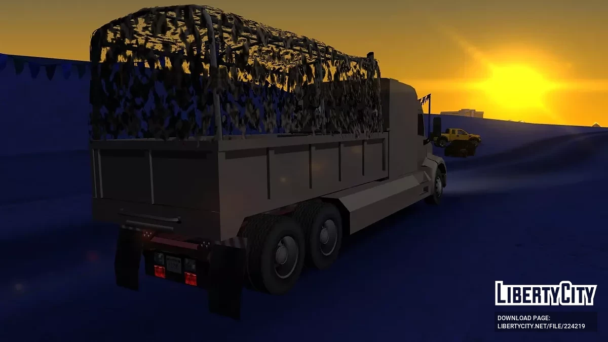 Peterbilt 579 Army Truck / GTA San Andreas