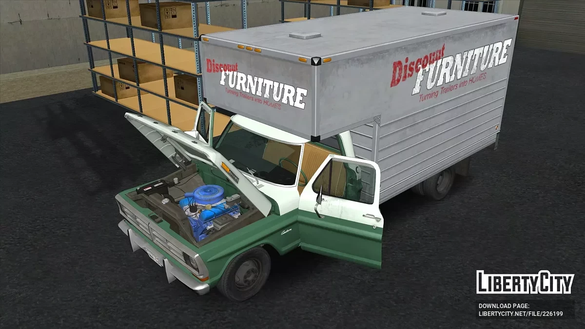 Ford F-350 Camion de Boîte 1969-72 / GTA San Andreas